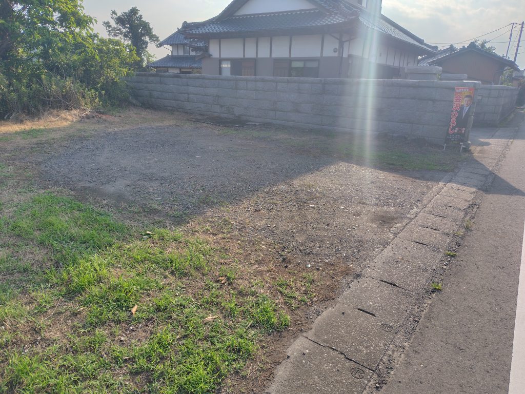 会沢ひろし後援会事務所,常陸太田市,第１駐車場外観,博愛,郷想,立候補,必勝